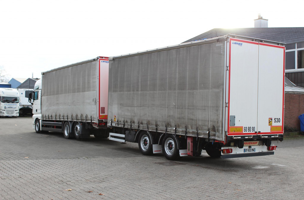 Curtainsider truck MAN TGX 26.500 XXL Retarder Kühlbox Kompletter ZUG: picture 14