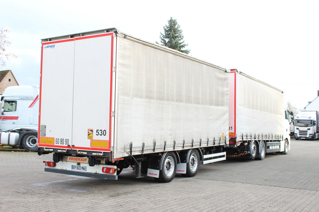 Curtainsider truck MAN TGX 26.500 XXL Retarder Kühlbox Kompletter ZUG: picture 12