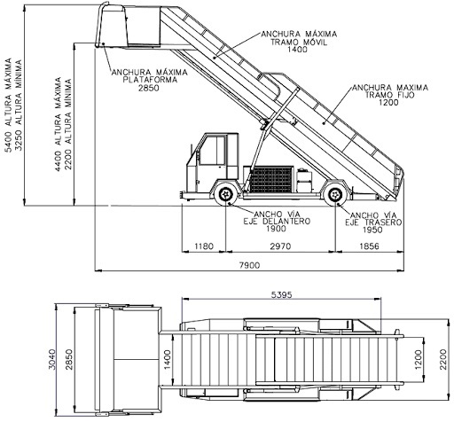 TEMG Pax Stairs TG2244 - Passenger stairs: picture 2 TEMG Pax Stairs TG2244 - Passenger stairs: picture 2