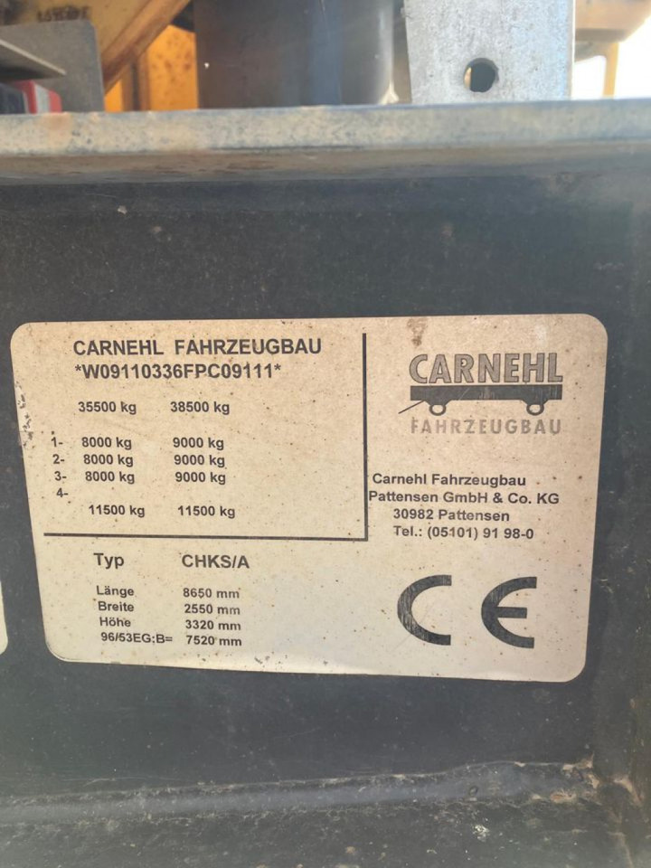 CARNEHL Kippauflieger CHKS A Kippauflieger - Tipper semi-trailer: picture 5 CARNEHL Kippauflieger CHKS A Kippauflieger - Tipper semi-trailer: picture 5