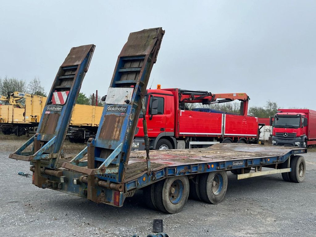 Goldhofer Tieflader TU 3-24/80 Tiefladeranhänger Rampen - Low loader trailer: picture 4 Goldhofer Tieflader TU 3-24/80 Tiefladeranhänger Rampen - Low loader trailer: picture 4