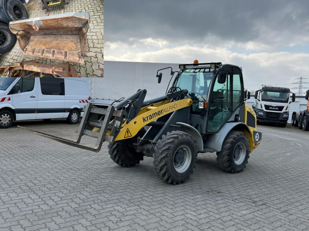 KRAMER WERKE Radlader 750 Allrad Radlader Klappschaufel+Gabel - Wheel loader: picture 1 KRAMER WERKE Radlader 750 Allrad Radlader Klappschaufel+Gabel - Wheel loader: picture 1