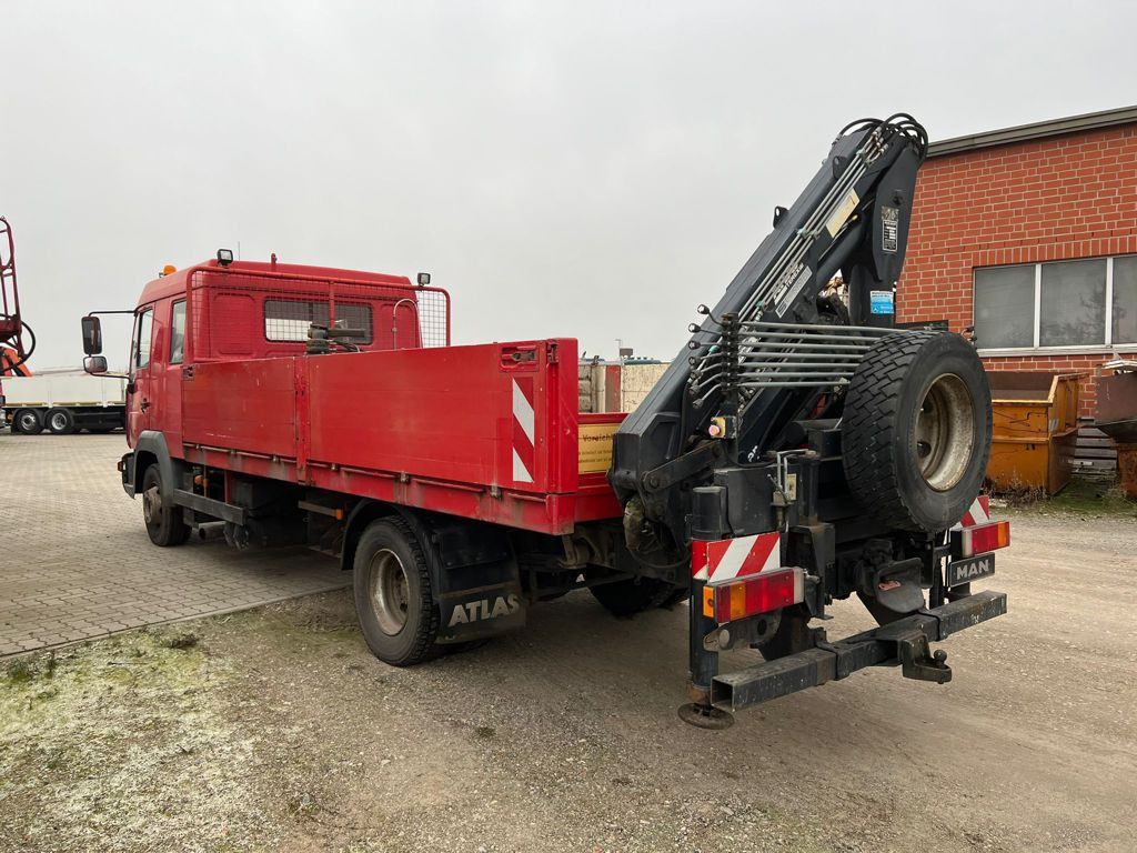 MAN LE 12.225 LC Pritsche Heckkran 6 Zylinder Doka Topzust - Dropside/ Flatbed truck, Crane truck: picture 4 MAN LE 12.225 LC Pritsche Heckkran 6 Zylinder Doka Topzust - Dropside/ Flatbed truck, Crane truck: picture 4