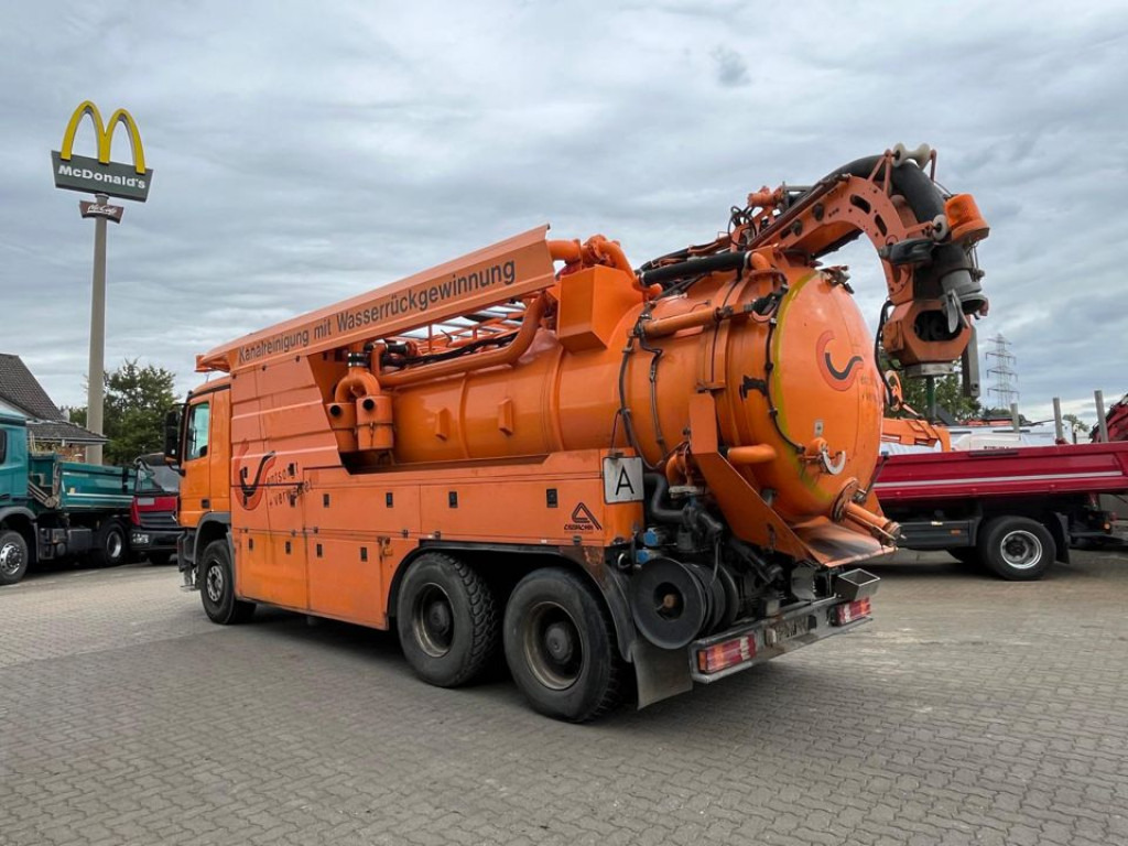 Vacuum truck MERCEDES-BENZ Actros 2644 L 6x4 Saug + Spülwagen Kombi Saug+Spül super Zustand: picture 9