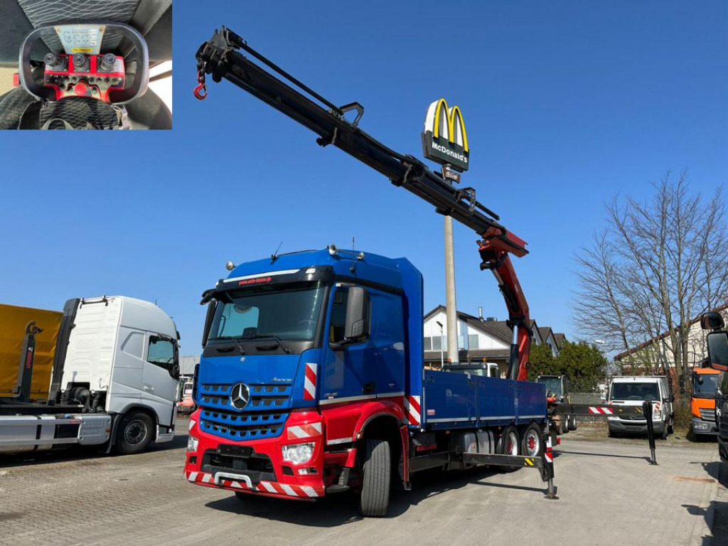 MERCEDES-BENZ Arocs 2545 6x4 HAD Pritsche Heckkran PK 41002 - Dropside/ Flatbed truck, Crane truck: picture 1 MERCEDES-BENZ Arocs 2545 6x4 HAD Pritsche Heckkran PK 41002 - Dropside/ Flatbed truck, Crane truck: picture 1