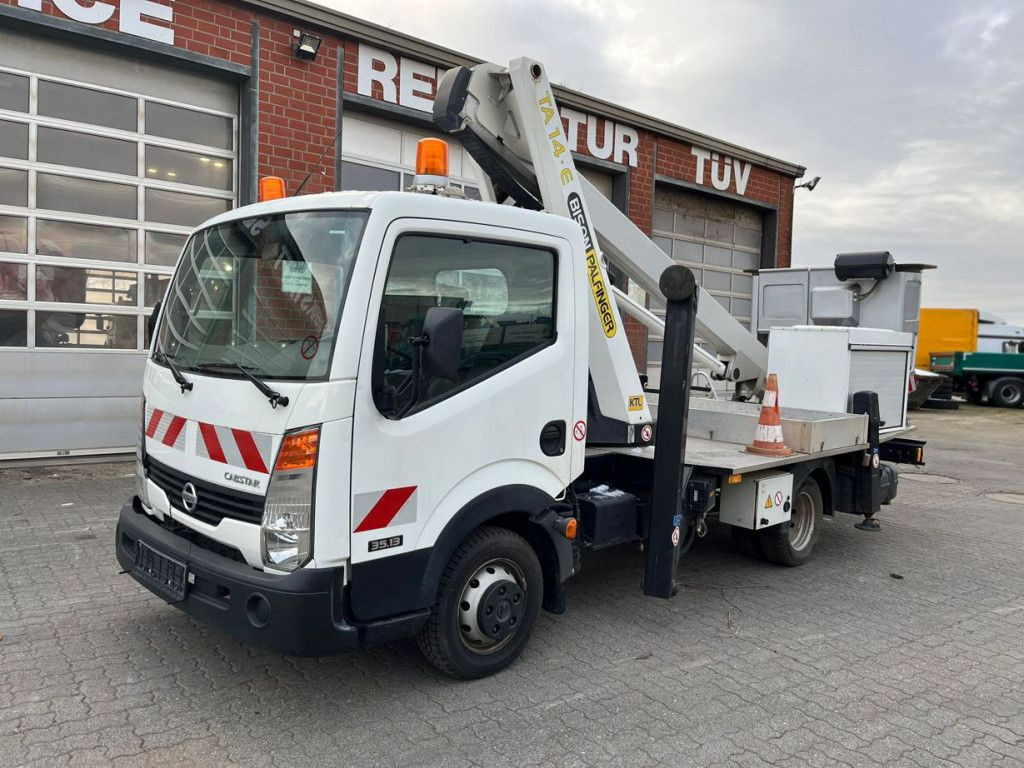 Nissan Cabstar 35.13 Hubarbeitsbühne Palfinger 14mtr - Truck mounted aerial platform, Van: picture 1 Nissan Cabstar 35.13 Hubarbeitsbühne Palfinger 14mtr - Truck mounted aerial platform, Van: picture 1