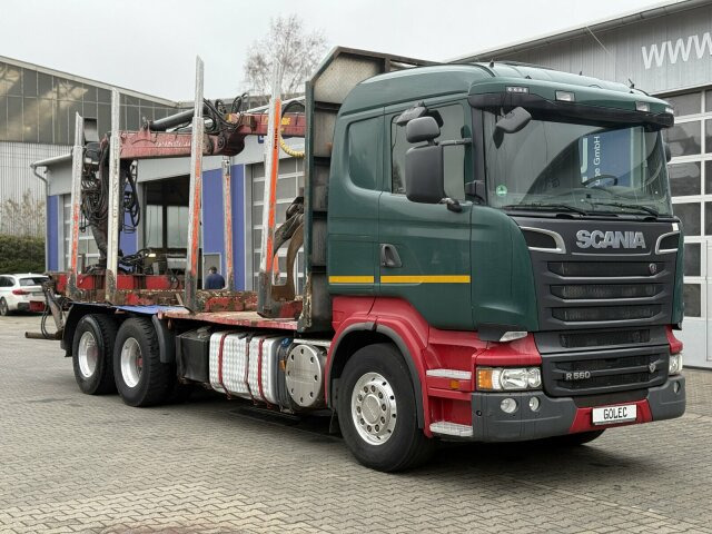 Scania R560 6x4 Holztransport Kran LOGLIFT HIAB 140S79R - Log truck, Crane truck: picture 1 Scania R560 6x4 Holztransport Kran LOGLIFT HIAB 140S79R - Log truck, Crane truck: picture 1