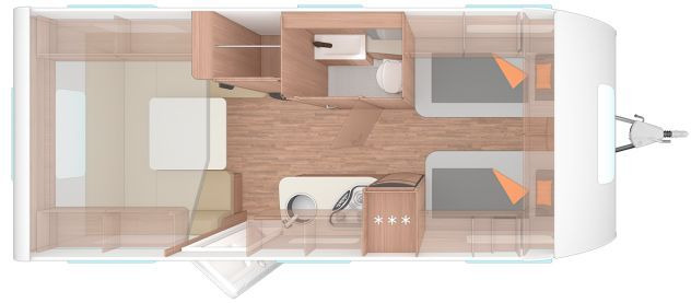 Weinsberg CaraOne 540 EUH Deckenschrank - Caravan: picture 2 Weinsberg CaraOne 540 EUH Deckenschrank - Caravan: picture 2