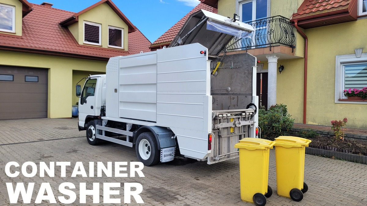 Isuzu NQR75 Container washer laveuse lavacassonetti myjka - Garbage truck: picture 1 Isuzu NQR75 Container washer laveuse lavacassonetti myjka - Garbage truck: picture 1