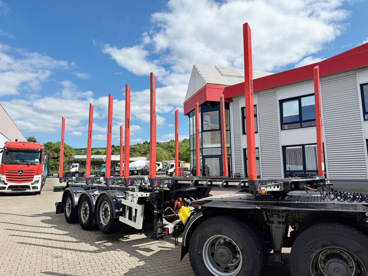 Log semi-trailer Doll LOGO H3L-14XL LOGO H3L-14XL, Liftachse, Nachlauflenkachse, teleskopierbar 9,4m-12,9: picture 12