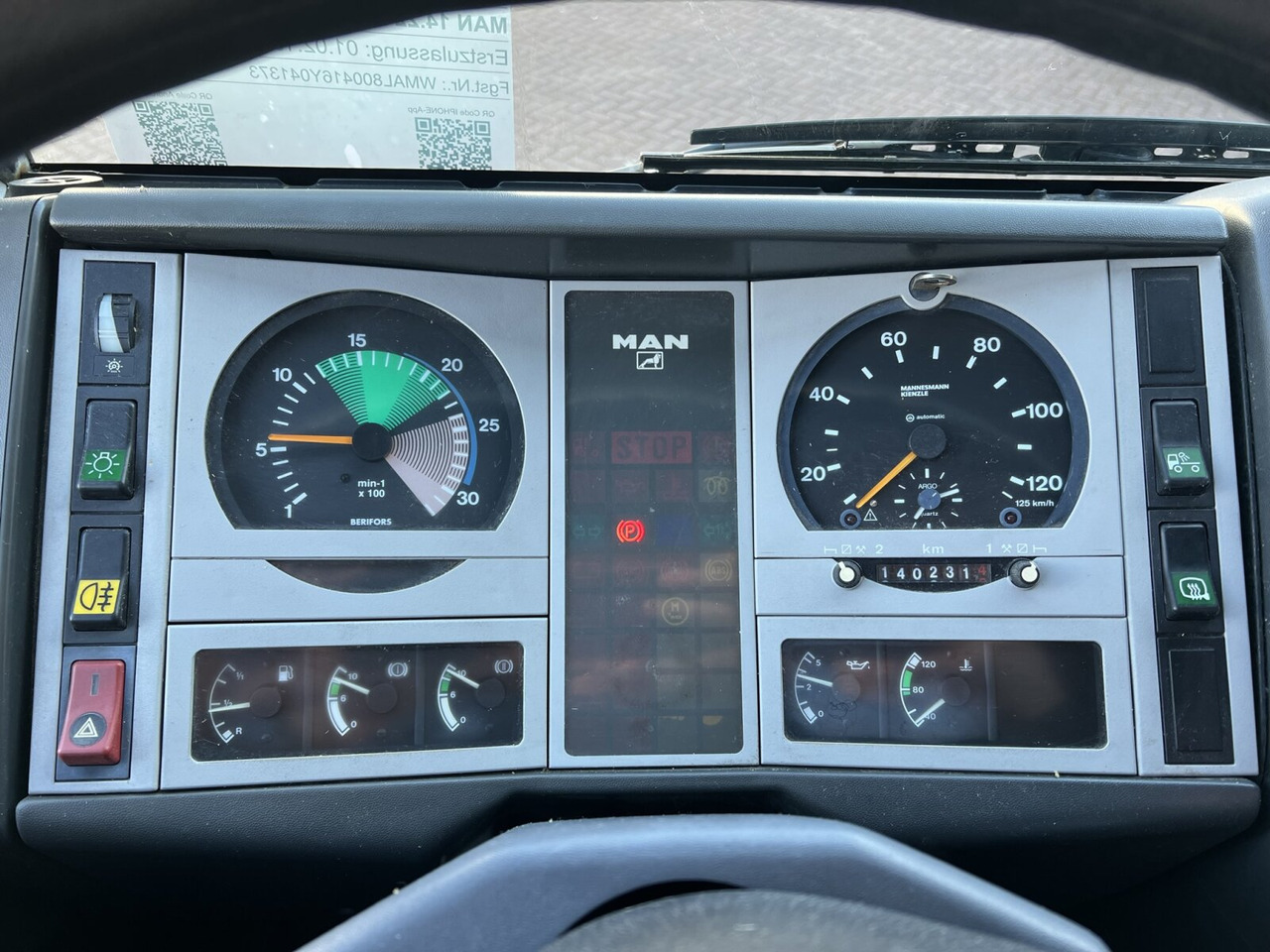 Crane truck, Dropside/ Flatbed truck MAN 14.224 LAC 4x4 BB 14.224 LAC 4x4 BB mit Kran Atlas 100.1: picture 6