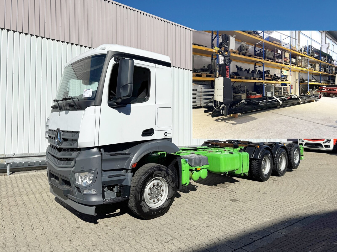 Mercedes-Benz Arocs 3242/48 LK 8x4/4 Arocs 3242/48 LK 8x4/4, Lenk-/Liftachse - Hook lift truck: picture 1 Mercedes-Benz Arocs 3242/48 LK 8x4/4 Arocs 3242/48 LK 8x4/4, Lenk-/Liftachse - Hook lift truck: picture 1