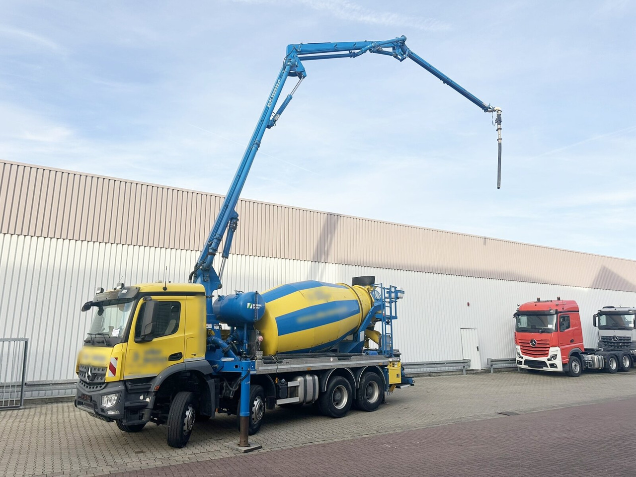 Mercedes-Benz Arocs 3246 B 8x4 Stetter Mischer 7m³, Pumpe 25m Arocs 3246 B 8x4 Stetter Mischer 7m³, Pumpe 25m - Concrete pump truck: picture 1 Mercedes-Benz Arocs 3246 B 8x4 Stetter Mischer 7m³, Pumpe 25m Arocs 3246 B 8x4 Stetter Mischer 7m³, Pumpe 25m - Concrete pump truck: picture 1