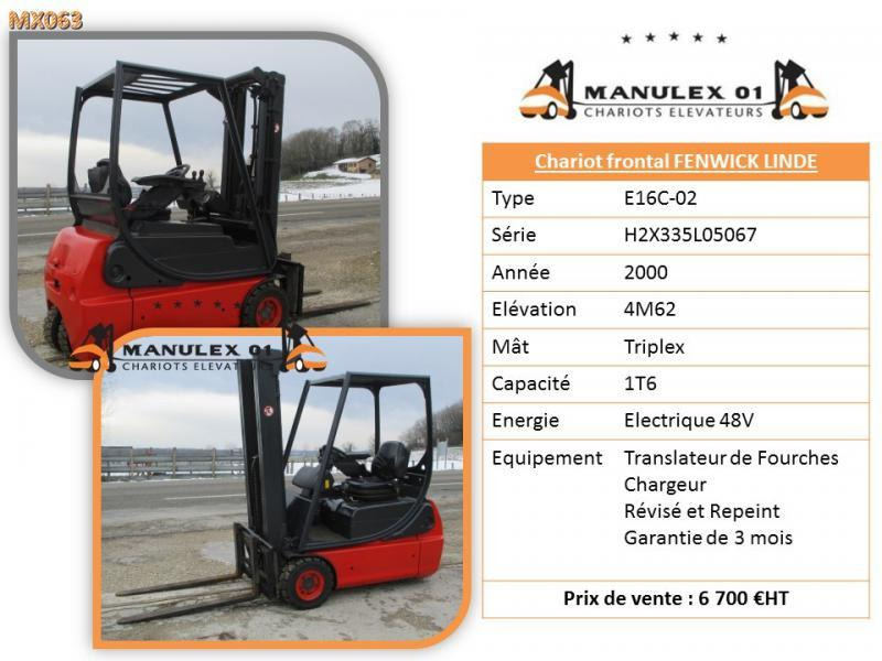 Fenwick E16C-02 - Electric forklift: picture 4 Fenwick E16C-02 - Electric forklift: picture 4