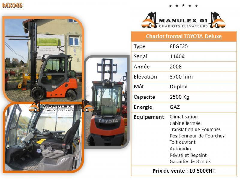 Toyota 8FGF25 - LPG forklift: picture 5 Toyota 8FGF25 - LPG forklift: picture 5