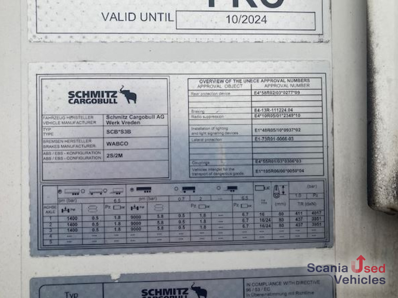 SCHMITZ SKO24 TK DS m. Balken PK NUR 3.821Dieselstd. - Isothermal semi-trailer: picture 2 SCHMITZ SKO24 TK DS m. Balken PK NUR 3.821Dieselstd. - Isothermal semi-trailer: picture 2