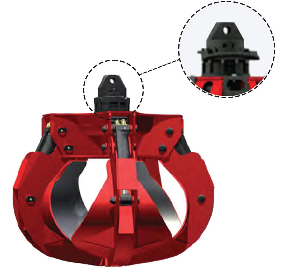 DEMOQ DRH250 - 6P Hydraulic Polyp -grab 450 kg - Grapple for Construction machinery: picture 1 DEMOQ DRH250 - 6P Hydraulic Polyp -grab 450 kg - Grapple for Construction machinery: picture 1