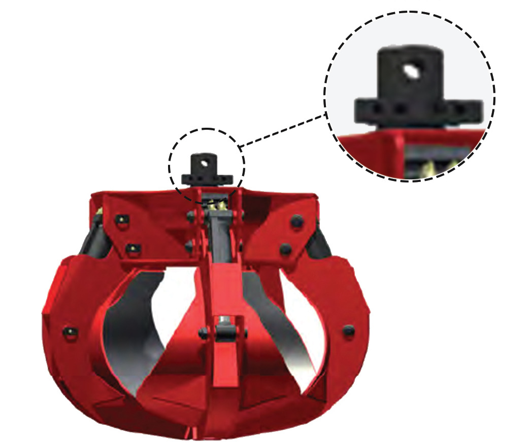DEMOQ DRH250 - 6P Hydraulic Polyp -grab 450 kg - Grapple for Construction machinery: picture 2 DEMOQ DRH250 - 6P Hydraulic Polyp -grab 450 kg - Grapple for Construction machinery: picture 2