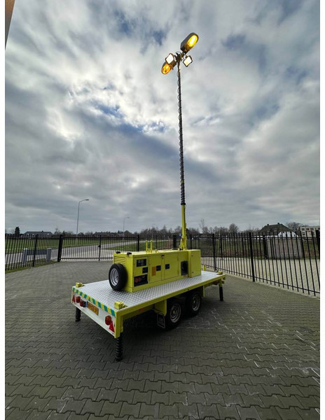Atlas-Copco Unique generator with light pole on trailer! - Generator set: picture 5 Atlas-Copco Unique generator with light pole on trailer! - Generator set: picture 5