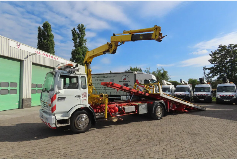 Autotransporter truck, Crane truck Renault Midliner S150 Recovery truck + Crane. ROYAL FRANCE TRUCK!: picture 1