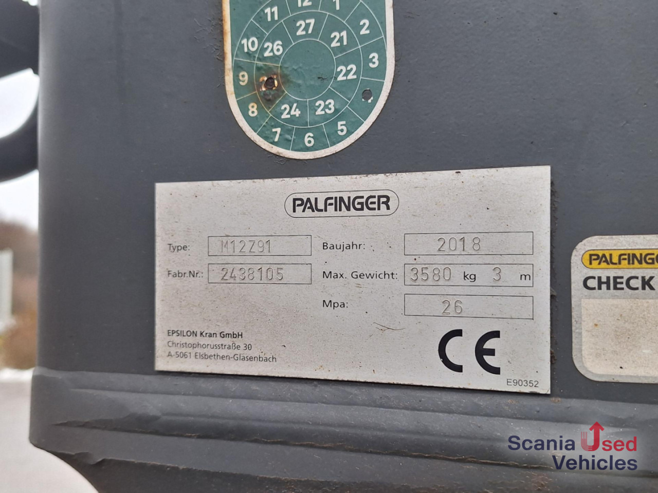 SCANIA R 580 B6x4NB+Epsilon M12 Z - Log truck, Crane truck: picture 3 SCANIA R 580 B6x4NB+Epsilon M12 Z - Log truck, Crane truck: picture 3