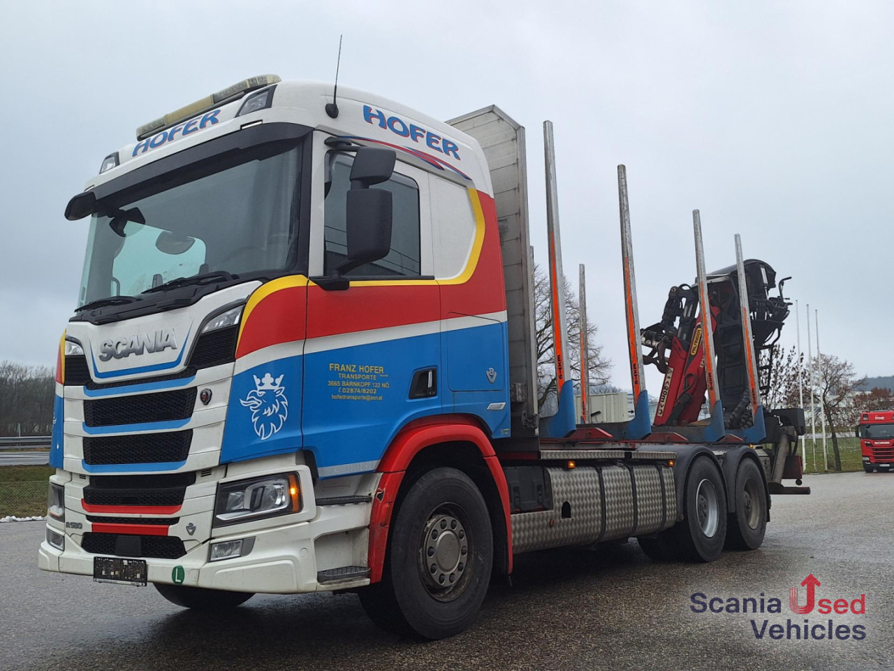 SCANIA R 580 B6x4NB+Epsilon M12 Z - Log truck, Crane truck: picture 1 SCANIA R 580 B6x4NB+Epsilon M12 Z - Log truck, Crane truck: picture 1