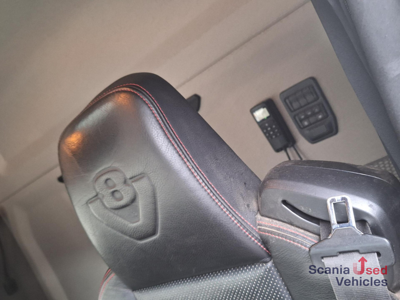 Log truck, Crane truck SCANIA R 580 B6x4NB+Epsilon M12 Z: picture 7