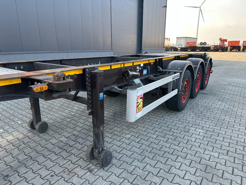 Container transporter/ Swap body semi-trailer Burg 20FT ADR (EX/II, EX/III, FL, AT), Leeggewicht: 3.690kg, SAF INTRADISC, 2x liftaxle, ALCOA, NL-Chassis: picture 9