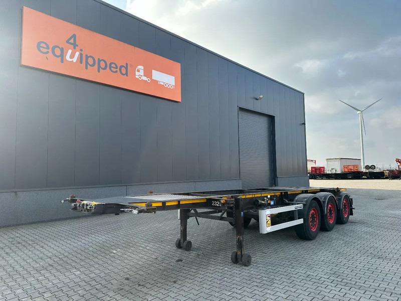Burg 20FT ADR (EX/II, EX/III, FL, AT), Leergewicht: 3.690kg, SAF INTRADISC, 2x liftaxle, ALCOA, NL-Chassis - Container transporter/ Swap body semi-trailer: picture 1 Burg 20FT ADR (EX/II, EX/III, FL, AT), Leergewicht: 3.690kg, SAF INTRADISC, 2x liftaxle, ALCOA, NL-Chassis - Container transporter/ Swap body semi-trailer: picture 1