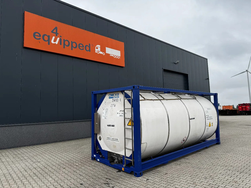 CIMC 20FT ISO, 25.050L / 1-COMP / 3 BAFFELS / T11 / 4 manholes / ADR valid until 04/2027 - Tank container: picture 1 CIMC 20FT ISO, 25.050L / 1-COMP / 3 BAFFELS / T11 / 4 manholes / ADR valid until 04/2027 - Tank container: picture 1