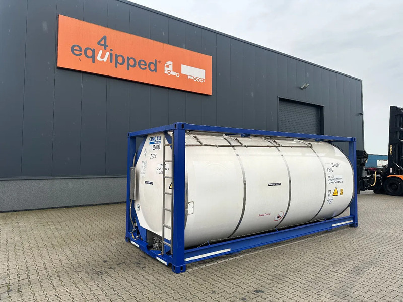 CIMC 20FT ISO, 25.060L / 1-COMP / 3 BAFFELS / T11 / 4 manholes / ADR valid until 10/2027 - Storage tank: picture 1 CIMC 20FT ISO, 25.060L / 1-COMP / 3 BAFFELS / T11 / 4 manholes / ADR valid until 10/2027 - Storage tank: picture 1