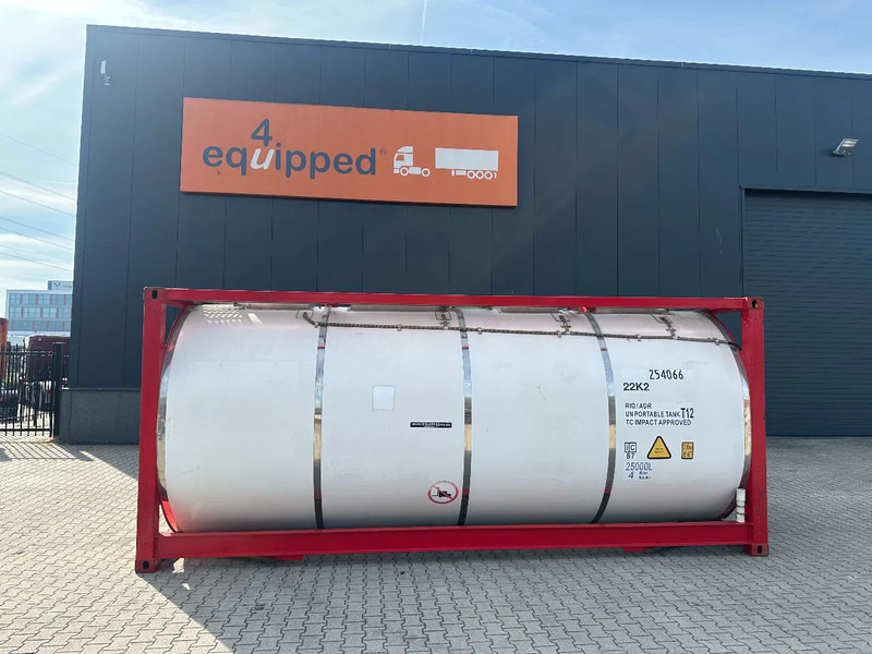 CIMC 20FT ISO, 25.060L / 1-COMP / 3 BAFFELS / T12 / 22K2 / 4 manholes / ADR valid until 12/2026 - Storage tank: picture 2 CIMC 20FT ISO, 25.060L / 1-COMP / 3 BAFFELS / T12 / 22K2 / 4 manholes / ADR valid until 12/2026 - Storage tank: picture 2