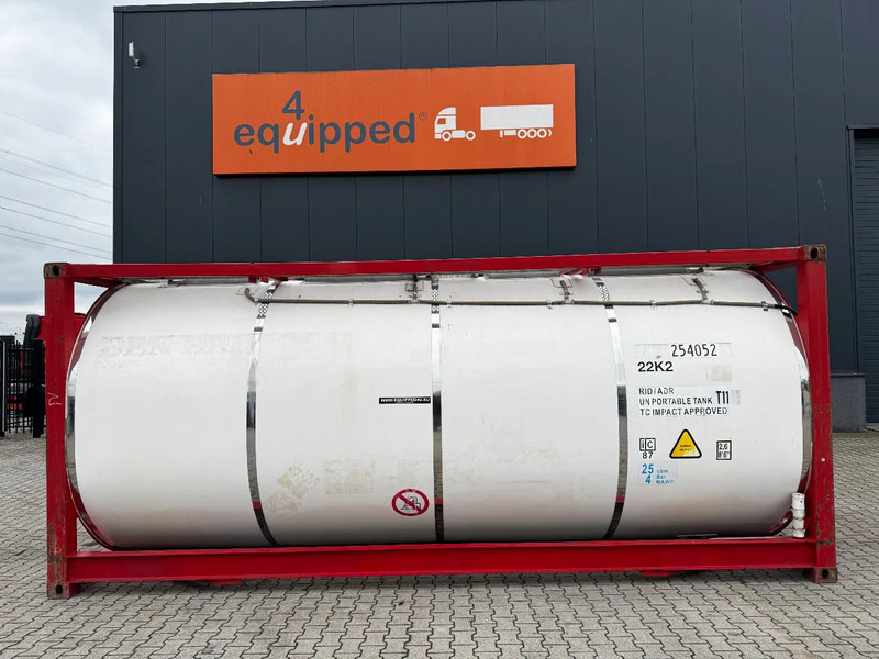 CIMC 20FT ISO, 25.080L / 1-COMP / 3 BAFFELS / T12 / 4 manholes / ADR valid until 02/2027 - Storage tank: picture 2 CIMC 20FT ISO, 25.080L / 1-COMP / 3 BAFFELS / T12 / 4 manholes / ADR valid until 02/2027 - Storage tank: picture 2