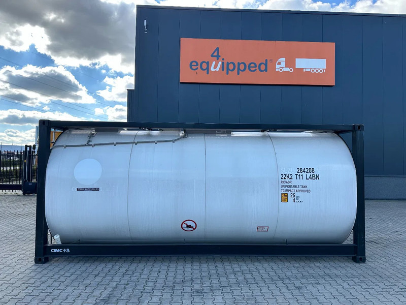 CIMC NEW / UNUSED, for FOOD STUFF or CHEMICAL, 20FT ISO, 25.030L, L4BN, UN Portable, T11, test: 1-2027 - Storage tank: picture 2 CIMC NEW / UNUSED, for FOOD STUFF or CHEMICAL, 20FT ISO, 25.030L, L4BN, UN Portable, T11, test: 1-2027 - Storage tank: picture 2