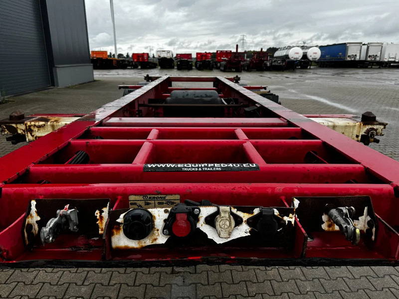 Container transporter/ Swap body semi-trailer Krone 2-assig 20FT chassis, BPW + trommel, luchtvering, leeggewicht: 3.180kg: picture 10