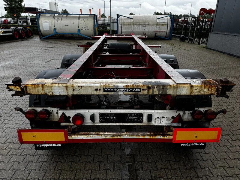 Container transporter/ Swap body semi-trailer Krone 2-assig 20FT chassis, BPW + trommel, luchtvering, leeggewicht: 3.180kg: picture 11
