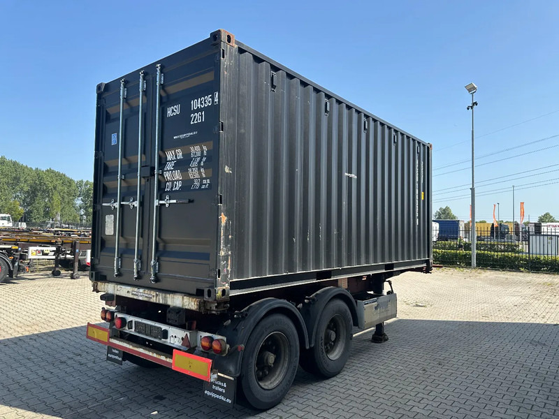 Krone 2-axle 20FT chassis + 20FT DV 8'6" container ONE-WAY - Container transporter/ Swap body semi-trailer: picture 4 Krone 2-axle 20FT chassis + 20FT DV 8'6" container ONE-WAY - Container transporter/ Swap body semi-trailer: picture 4