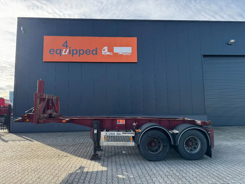 Van Hool 2 AXLE 20FT TIPPING-CHASSIS, TWIN-TIRES, BPW + DRUM, ALCOA, MOT 7/2026 - Container transporter/ Swap body semi-trailer: picture 3 Van Hool 2 AXLE 20FT TIPPING-CHASSIS, TWIN-TIRES, BPW + DRUM, ALCOA, MOT 7/2026 - Container transporter/ Swap body semi-trailer: picture 3