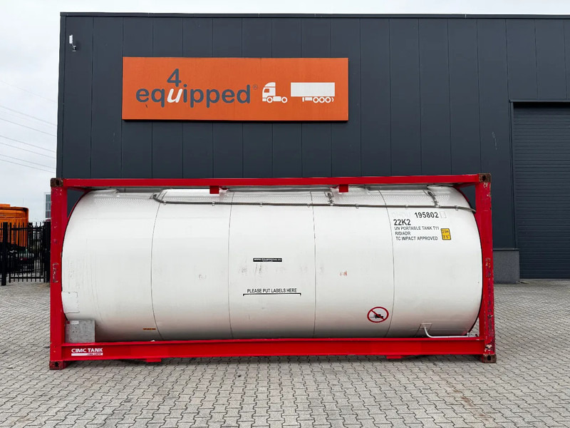 Welfit Oddy 20FT ISO, 24.990L / 1-COMP / 3 BAFFELS / T11 / 22K2 / 4 manholes / 5Y- + CSC-inspection valid until 04/2028 - Tank container: picture 2 Welfit Oddy 20FT ISO, 24.990L / 1-COMP / 3 BAFFELS / T11 / 22K2 / 4 manholes / 5Y- + CSC-inspection valid until 04/2028 - Tank container: picture 2