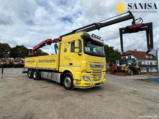 Crane truck DAF XF 480/HMF 2530 L-CR Kran/Lenk/Lift/Baustoff: picture 7