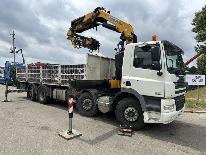 DAF CF 85.360 8x2 + KRAN (25m!) EFFER 305 6S + JIB 4S + ROTATOR - PLATORM 7m60 - LIFT + STEERING AXLE - EURO 5 - BE - Dropside/ Flatbed truck, Crane truck: picture 1 DAF CF 85.360 8x2 + KRAN (25m!) EFFER 305 6S + JIB 4S + ROTATOR - PLATORM 7m60 - LIFT + STEERING AXLE - EURO 5 - BE - Dropside/ Flatbed truck, Crane truck: picture 1