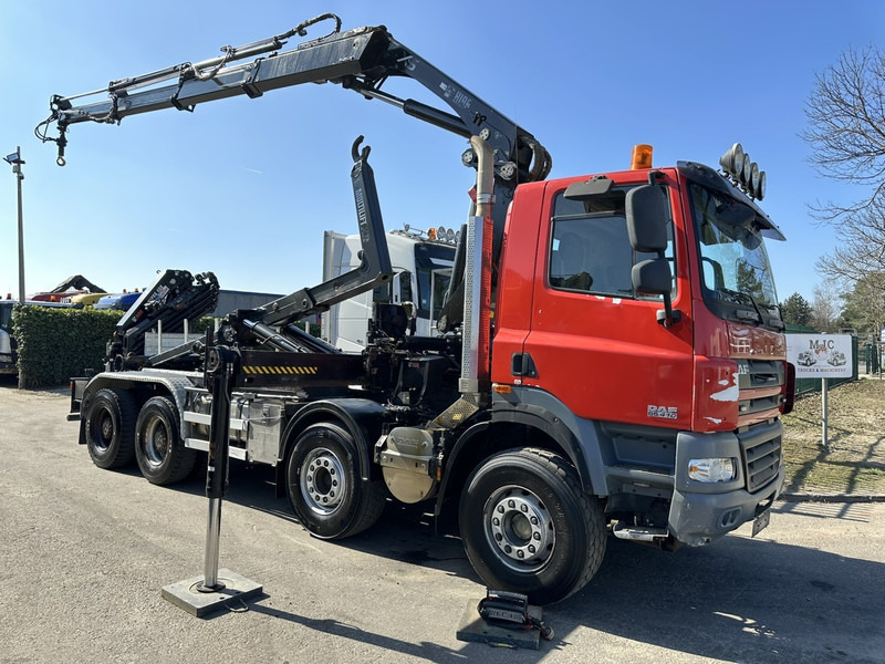 DAF CF 85.410 8x4 HOOKLIFT + CRANE HIAB 244 EP-3 HIDUO - Radio - Rotator - RETARDER - EURO 4 - BIG AXLES HUB REDUCTION - Hook lift truck, Crane truck: picture 1 DAF CF 85.410 8x4 HOOKLIFT + CRANE HIAB 244 EP-3 HIDUO - Radio - Rotator - RETARDER - EURO 4 - BIG AXLES HUB REDUCTION - Hook lift truck, Crane truck: picture 1