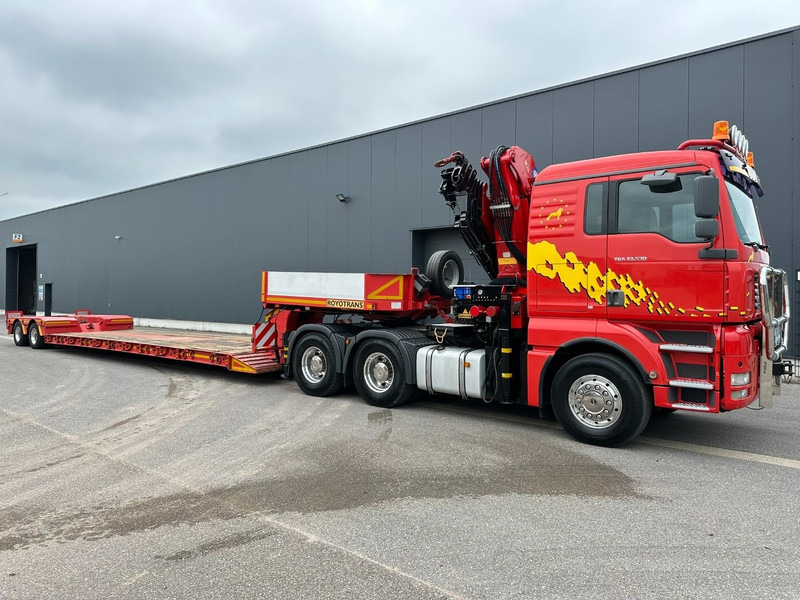 Low loader semi-trailer Faymonville 47.5T STBZ-2VA 8m +5m50 LOWBED - TIEFBETT / REMOVABLE NECK - ABNEHMBARE SCHWANENHALS - HYDR STEERING AXLES / LENKACHSEN - SAF: picture 12