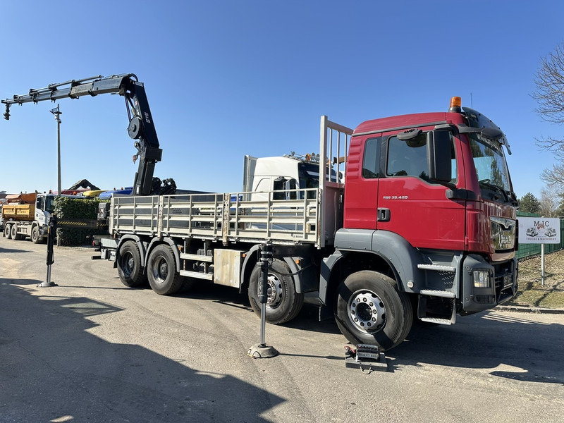MAN TGS 35.420 8x4 + CRANE HIAB X-HIPRO 302 EP-5 - 192.000km - ROTATOR - 5/6 F - PLATFORM 6m55 - AIR SUSPENSION - TUV 06/2025 - TOP CONDITION - Crane truck: picture 1 MAN TGS 35.420 8x4 + CRANE HIAB X-HIPRO 302 EP-5 - 192.000km - ROTATOR - 5/6 F - PLATFORM 6m55 - AIR SUSPENSION - TUV 06/2025 - TOP CONDITION - Crane truck: picture 1