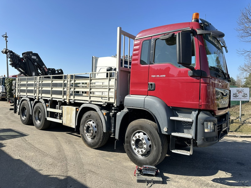 MAN TGS 35.420 8x4 + CRANE HIAB X-HIPRO 302 EP-5 - 192.000km - ROTATOR - 5/6 F - PLATFORM 6m55 - AIR SUSPENSION - TUV 06/2025 - TOP CONDITION - Dropside/ Flatbed truck, Crane truck: picture 1 MAN TGS 35.420 8x4 + CRANE HIAB X-HIPRO 302 EP-5 - 192.000km - ROTATOR - 5/6 F - PLATFORM 6m55 - AIR SUSPENSION - TUV 06/2025 - TOP CONDITION - Dropside/ Flatbed truck, Crane truck: picture 1