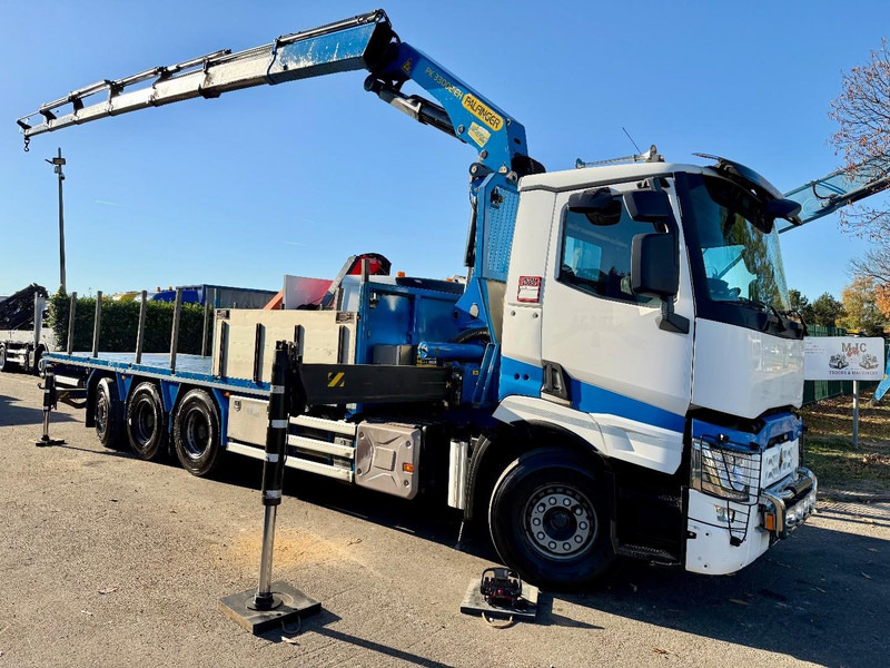 Renault C480 8x4 Pritsche + Kran (20m!) PALFINGER PK33002-EH E (6x) - PLATFORM 8m25 - LIFT/STEERING - GOOD TIRES - BE TRUCK - Dropside/ Flatbed truck, Crane truck: picture 2 Renault C480 8x4 Pritsche + Kran (20m!) PALFINGER PK33002-EH E (6x) - PLATFORM 8m25 - LIFT/STEERING - GOOD TIRES - BE TRUCK - Dropside/ Flatbed truck, Crane truck: picture 2