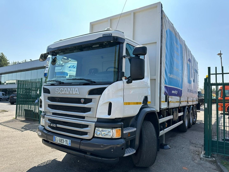 Scania P410 8x4 TRIDEM PRITSCHE PLANE + KRAN HIAB 244 EP-4 HIDUO - RETARDER - LIFT + STEERING AXLE - *327.000km* - RADIO - Curtainsider truck, Crane truck: picture 4 Scania P410 8x4 TRIDEM PRITSCHE PLANE + KRAN HIAB 244 EP-4 HIDUO - RETARDER - LIFT + STEERING AXLE - *327.000km* - RADIO - Curtainsider truck, Crane truck: picture 4