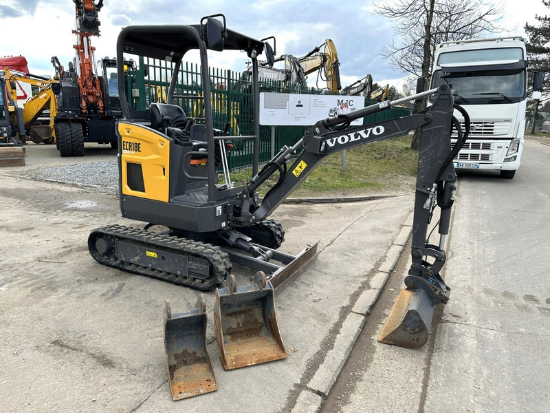 Mini excavator Volvo ECR18E DEMO - *304* - VOL HYDR - HYDR SNELWISSEL - 3 BAKKEN - BELGISCHE MACHINE: picture 1
