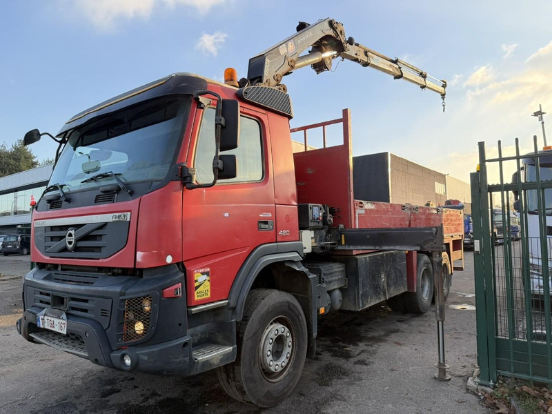Volvo FMX 420 6X4 PRITSCHE + KRAN HMF 1720 + winch + radio - BIG AXLES / HUB REDUCTION - STEEL SPRING / BLATT - PLATFORM 6m10 - Dropside/ Flatbed truck, Crane truck: picture 2 Volvo FMX 420 6X4 PRITSCHE + KRAN HMF 1720 + winch + radio - BIG AXLES / HUB REDUCTION - STEEL SPRING / BLATT - PLATFORM 6m10 - Dropside/ Flatbed truck, Crane truck: picture 2