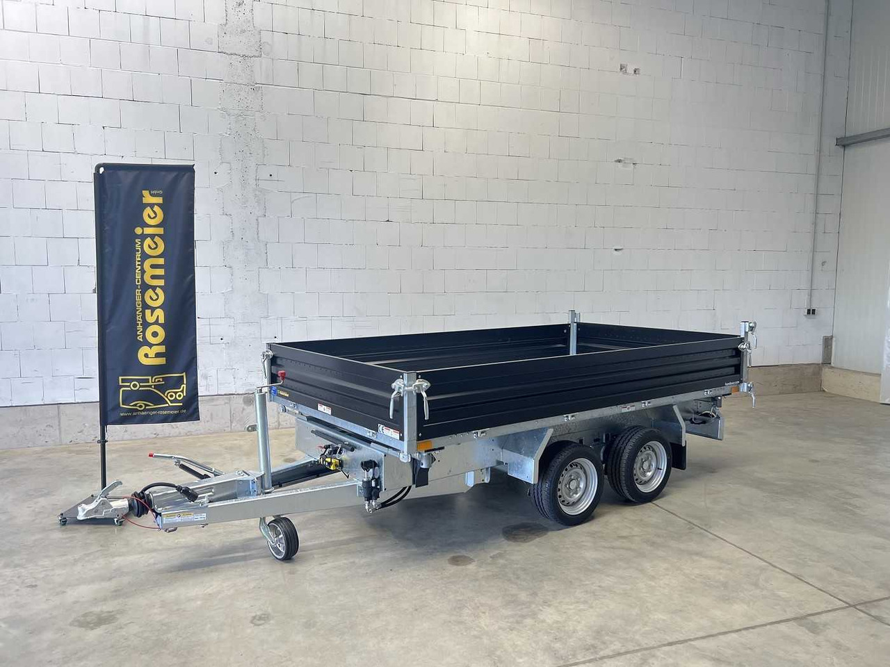 New Tipper trailer HUMBAUR HTK 3500.31 Stahl Black Dreiseitenkipper: picture 26